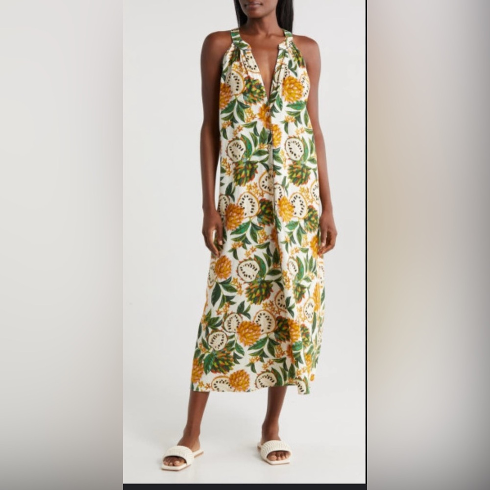 Farm Rio Birbia Maxi dress, size small! WORN ONCE!